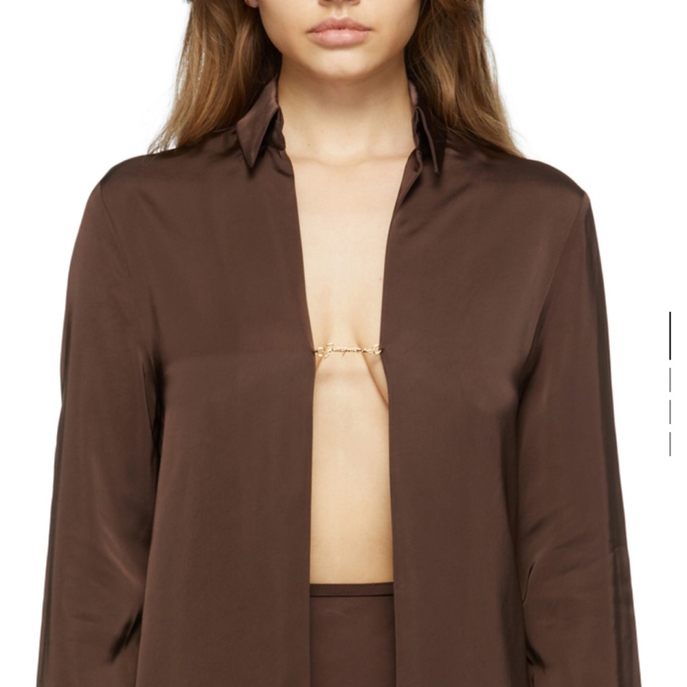 JACQUEMUS Brown La Montagne 'La Chemise Notte' Shirt